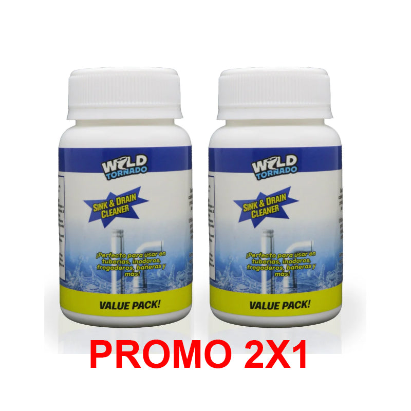 WILD TORNADO DESTAPADOR DE CAÑERIAS 2x1