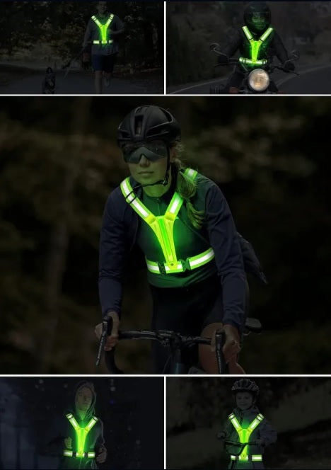Chaleco Reflectivo Con Luz Led