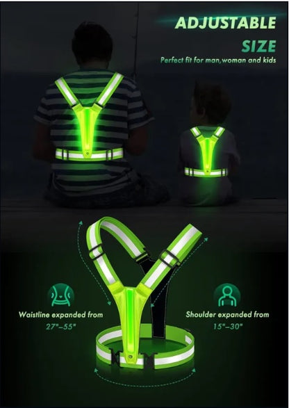 Chaleco Reflectivo Con Luz Led
