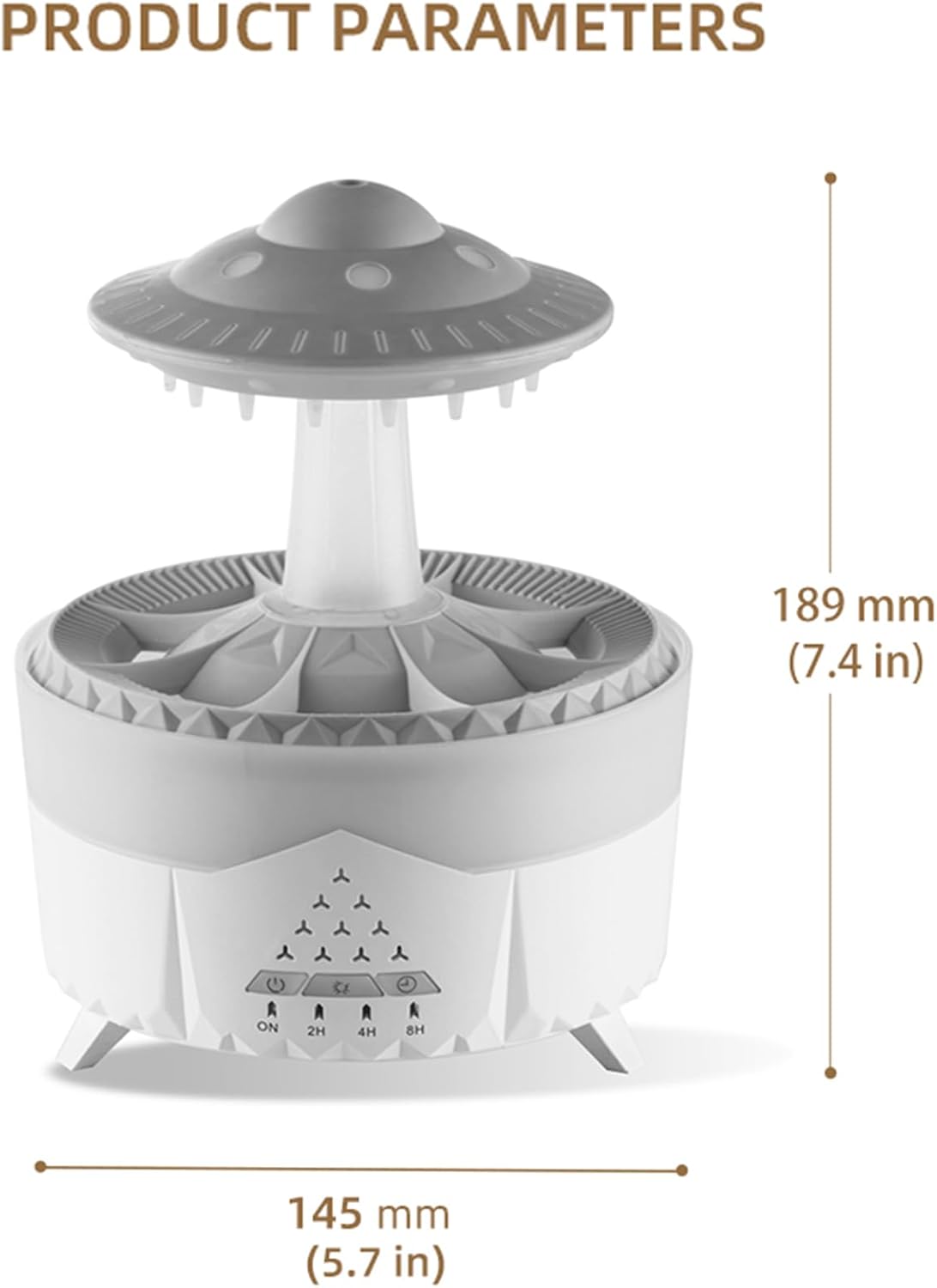 Humidificador OVNO Con Luz 💫🌙