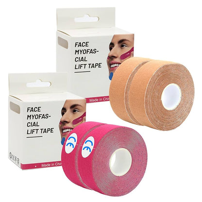 🌟 Cinta Facial Kinesiológica x2 Rollos (5 m x 2,5 cm)