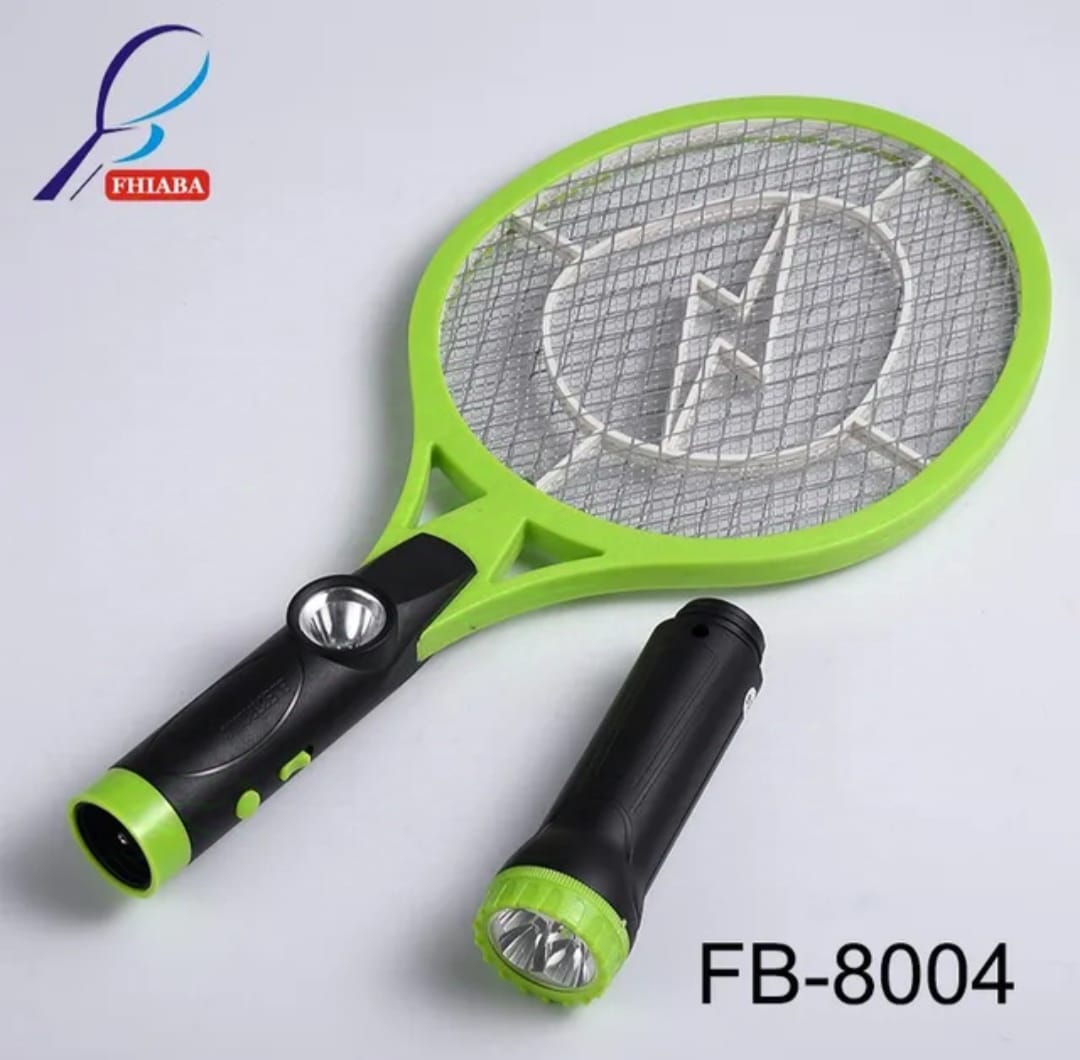 RAQUETA CON LINTERNA  1 PULSERA REPELENT 🦟💥