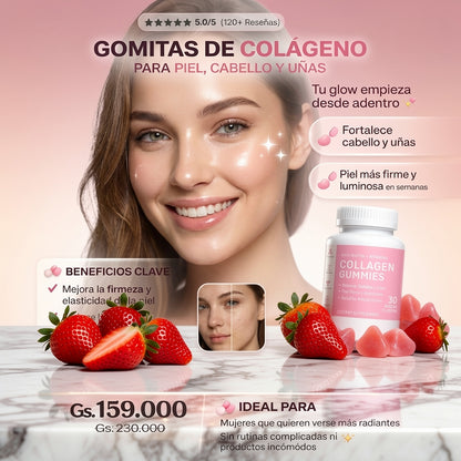 Colageno en Gomitas Glow Natural | Belleza desde adentro ✨