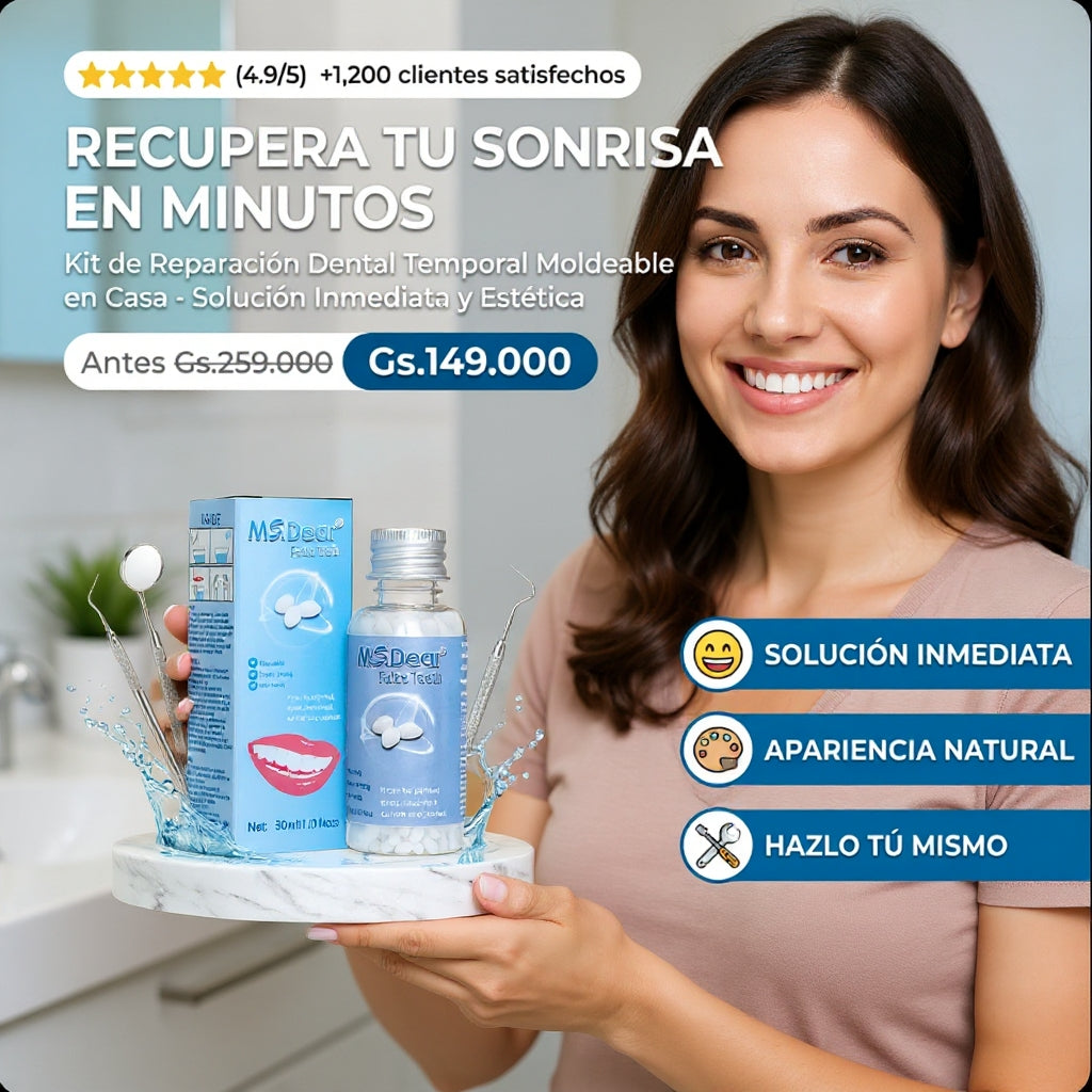 Kit de Resina Dental Profesional – Repara tu Sonrisa en Minutos desde Casa