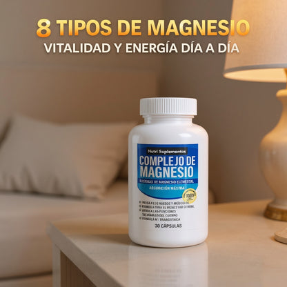 Complejo de Magnesio: Recuperación muscular y descanso profundo en una sola cápsula