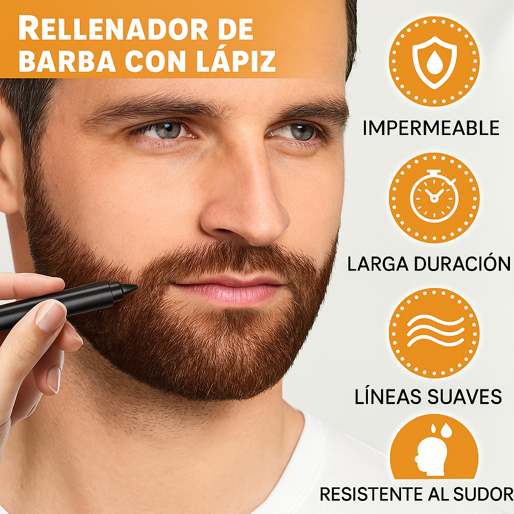 Oferta Única🏷️ PerfectDefine™ | Lápiz 3 en 1 para Cejas, Barba y Espacios Cabello