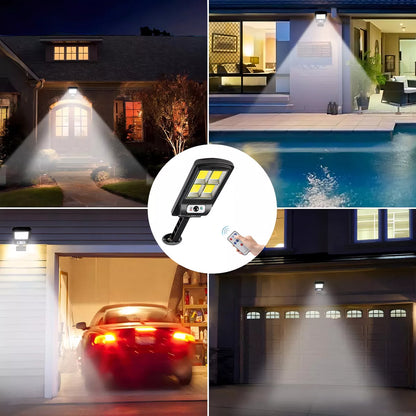 Lámpara Solar LED de Pared con Sensor de Movimiento