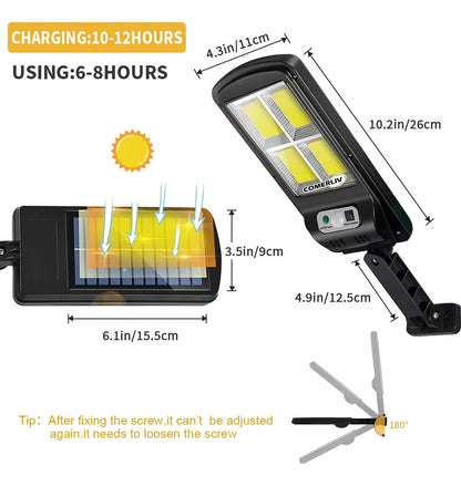 Lámpara Solar LED de Pared con Sensor de Movimiento