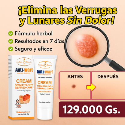 CREMA PARA ELIMINAR VERRUGAS ANTI-WART