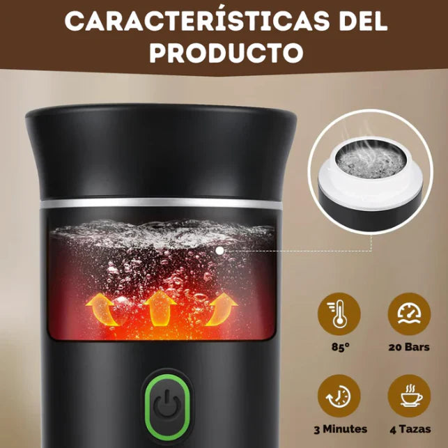 Cafetera portátil 3 en 1