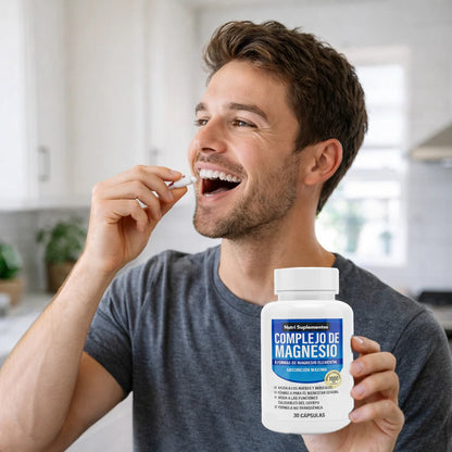 Complejo de Magnesio: Recuperación muscular y descanso profundo en una sola cápsula