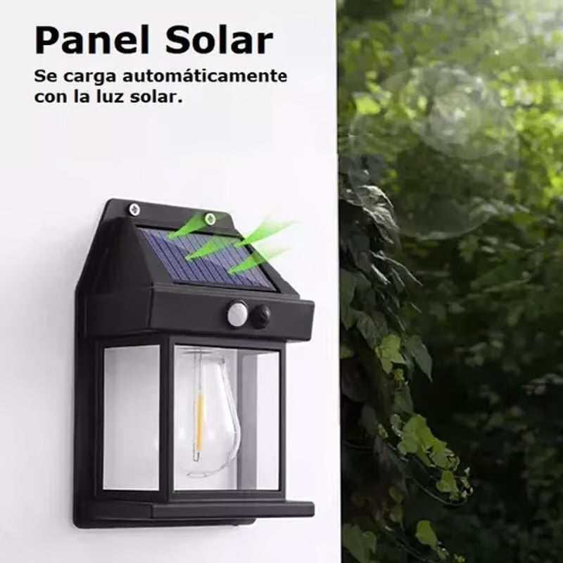LAMPARA LED SOLAR PARA EXTERIORES FOCO