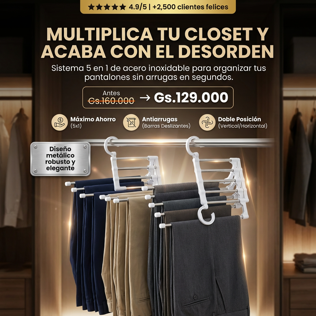 Pantalonera Rebatible (5 Pantalones)