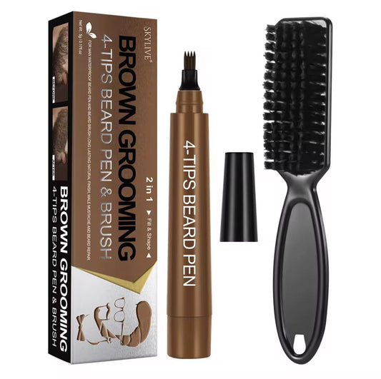 PerfectDefine™ | Lápiz 3 en 1 para Cejas, Barba y Espacios Cabello UNISEX