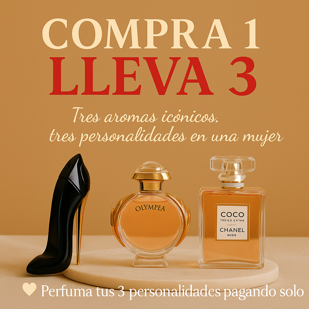 Kit Lleva 3 Perfumes Paga 1 🌹 GOOD GIRL, OLYMPEA y COCO MADEMOISELLE