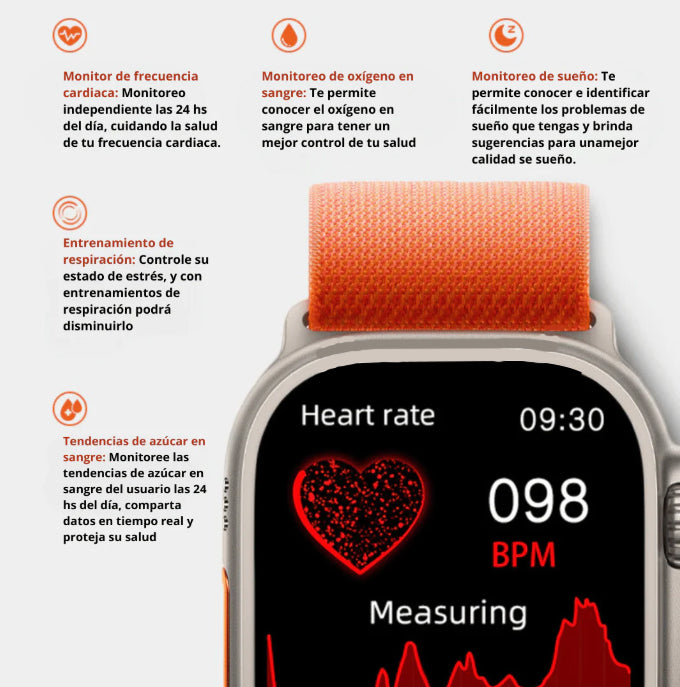 SMARTWATCH ULTRA GLIFO RELOJ INTELIGENTE